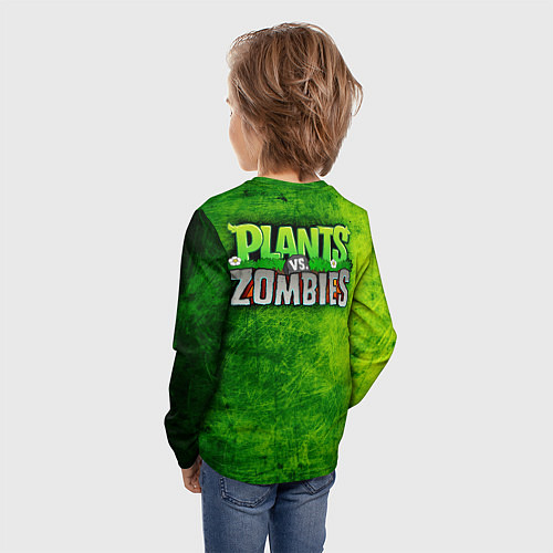 Детский лонгслив Green zombie / 3D-принт – фото 4