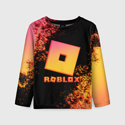 Лонгслив детский Roblox logo gradient, цвет: 3D-принт