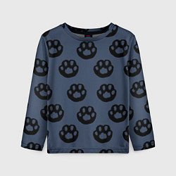 Лонгслив детский Кошачьи лапки, цвет: 3D-принт