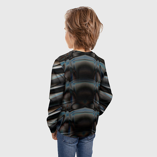 Детский лонгслив Happy New Year - волк / 3D-принт – фото 4