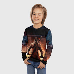 Лонгслив детский Sekiro: Shadows Die Twice, цвет: 3D-принт — фото 2