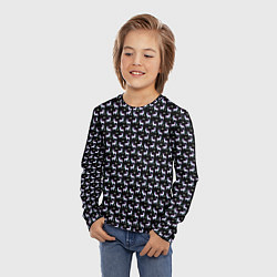 Лонгслив детский Glitch свитер с оленями, цвет: 3D-принт — фото 2