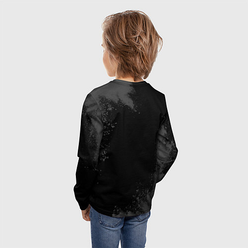 Детский лонгслив Кристина и желтый символ СССР со звездой / 3D-принт – фото 4