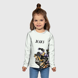 Лонгслив детский Стенд Джотаро Куджо Star Platinum, цвет: 3D-принт — фото 2