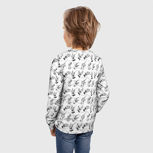 Детский лонгслив Руки дирижера / 3D-принт – фото 4