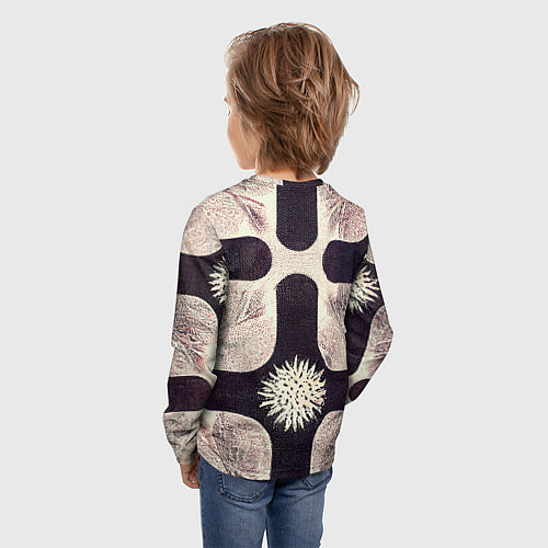 Детский лонгслив Abstract of fingerprint / 3D-принт – фото 4