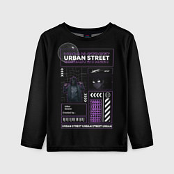 Лонгслив детский Urban street, цвет: 3D-принт