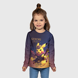 Лонгслив детский Genchu impact, цвет: 3D-принт — фото 2