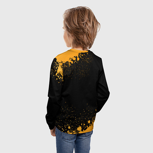 Детский лонгслив Инна и зологой герб РФ / 3D-принт – фото 4