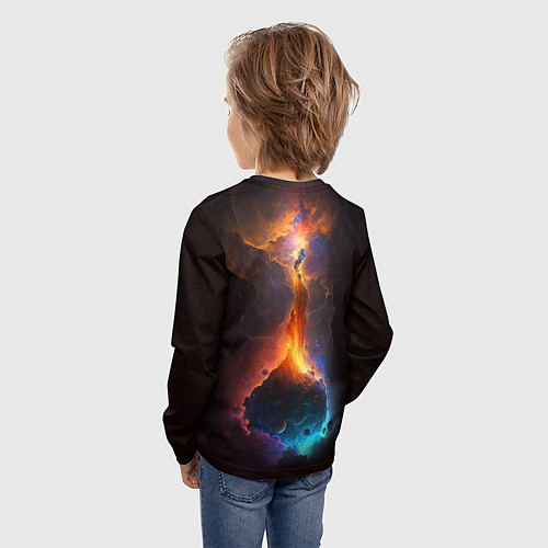 Детский лонгслив Дикий Феникс / 3D-принт – фото 4