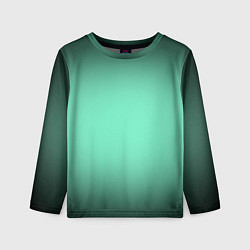 Лонгслив детский Аквамариновый градиент, цвет: 3D-принт