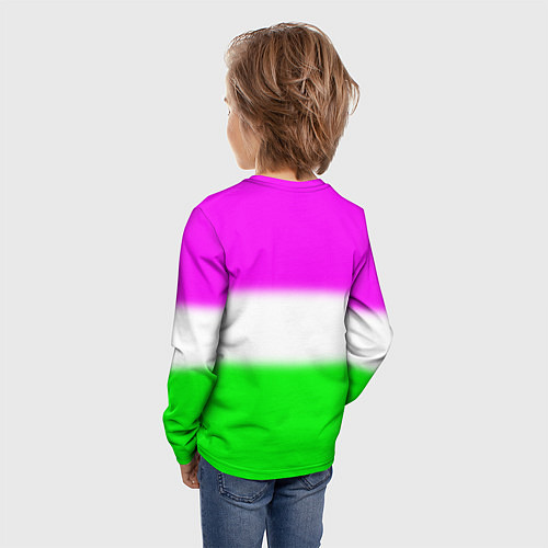 Детский лонгслив Алина- Алинка-малинка / 3D-принт – фото 4