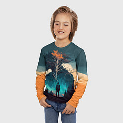 Лонгслив детский В поисках себя - Хуф и Ся, цвет: 3D-принт — фото 2