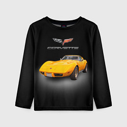 Лонгслив детский Американский спорткар Chevrolet Corvette Stingray, цвет: 3D-принт