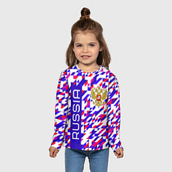 Лонгслив детский Russian geometry, цвет: 3D-принт — фото 2