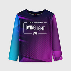 Лонгслив детский Dying Light gaming champion: рамка с лого и джойст, цвет: 3D-принт