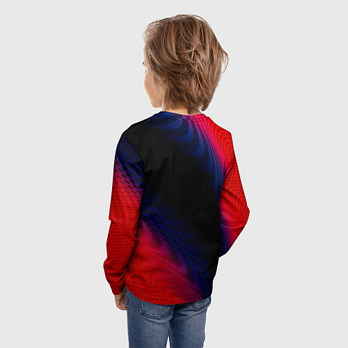 Детский лонгслив Changan красный карбон / 3D-принт – фото 4