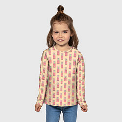Лонгслив детский Красная консоль Тетрис, цвет: 3D-принт — фото 2
