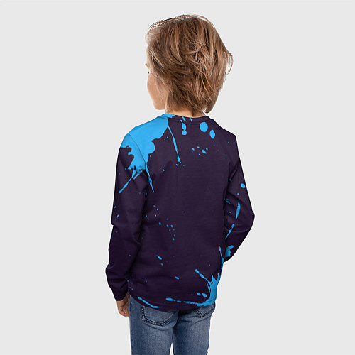 Детский лонгслив Илья космонавт даб / 3D-принт – фото 4