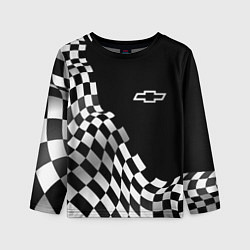 Детский лонгслив Chevrolet racing flag