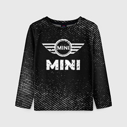 Лонгслив детский Mini с потертостями на темном фоне, цвет: 3D-принт