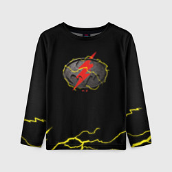 Лонгслив детский Flash and Batman logo, цвет: 3D-принт