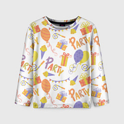 Лонгслив детский Party style, цвет: 3D-принт