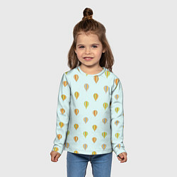 Лонгслив детский Полёт на шаре, цвет: 3D-принт — фото 2