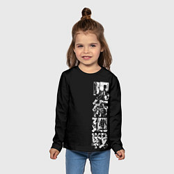 Лонгслив детский Сатору Годжо - кадры из манги Магическая битва вну, цвет: 3D-принт — фото 2