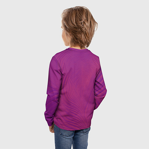 Детский лонгслив Фантазия в пурпурном / 3D-принт – фото 4