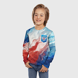 Лонгслив детский Герб РФ, цвет: 3D-принт — фото 2