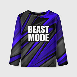 Лонгслив детский Beast mode - синяя униформа, цвет: 3D-принт