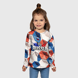 Лонгслив детский Плиты Россия, цвет: 3D-принт — фото 2