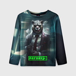 Детский лонгслив Payday 3 crazy bear