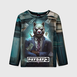 Лонгслив детский Payday 3 bear, цвет: 3D-принт