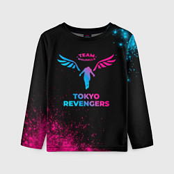 Лонгслив детский Tokyo Revengers - neon gradient, цвет: 3D-принт