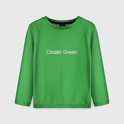 Лонгслив детский Classic Green, цвет: 3D-принт