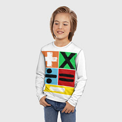 Лонгслив детский Эд Ширан математическая эра, цвет: 3D-принт — фото 2