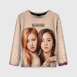 Лонгслив детский Blackpink Jisoo and Rose, цвет: 3D-принт