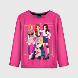 Лонгслив детский Blackpink anime poster, цвет: 3D-принт