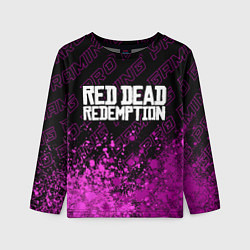 Лонгслив детский Red Dead Redemption pro gaming: символ сверху, цвет: 3D-принт