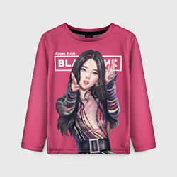 Детский лонгслив Blackpink Jisoo art