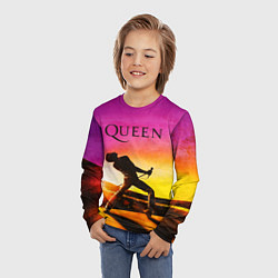 Лонгслив детский Queen Фредди Меркьюри, цвет: 3D-принт — фото 2