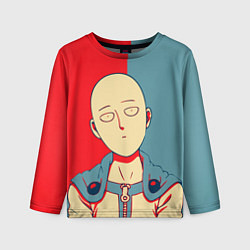 Лонгслив детский Saitama hero face, цвет: 3D-принт