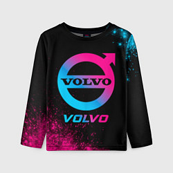 Лонгслив детский Volvo - neon gradient, цвет: 3D-принт