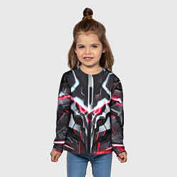 Лонгслив детский Overlord cyberpunk Красный, цвет: 3D-принт — фото 2