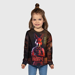 Лонгслив детский Five Nights at Freddys Mangle, цвет: 3D-принт — фото 2