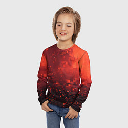 Лонгслив детский Пиксельные искры, цвет: 3D-принт — фото 2