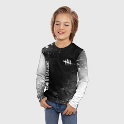 Лонгслив детский Dead by Daylight glitch на темном фоне: надпись, с, цвет: 3D-принт — фото 2