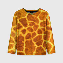 Лонгслив детский Шкура жирафа - текстура, цвет: 3D-принт